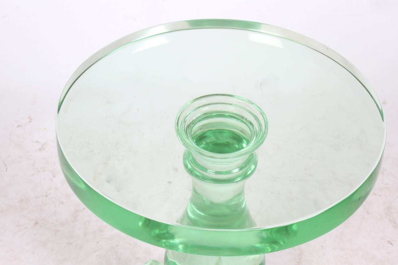 Murano Glass Baulaster Side Table by Wicker Works 1
