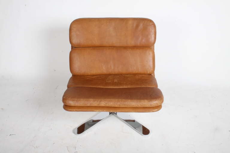 Pair of John Follis Leather Solo Chairs for Fortress 3