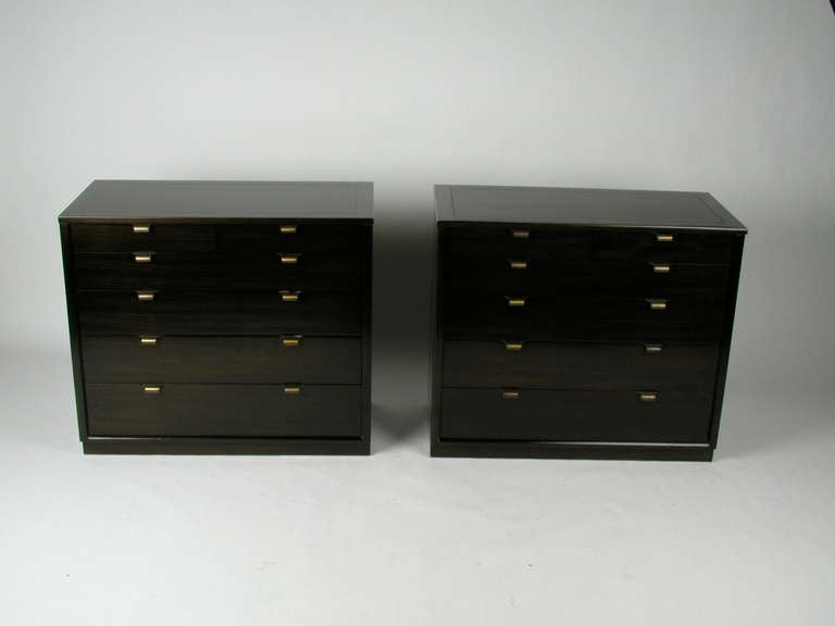 Mid-20th Century Pair of Edward Wormley Drexel Chests