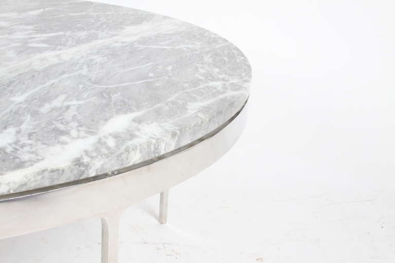 American Nicos Zographos Coffee Tables 'One Marble or One Glass Top'