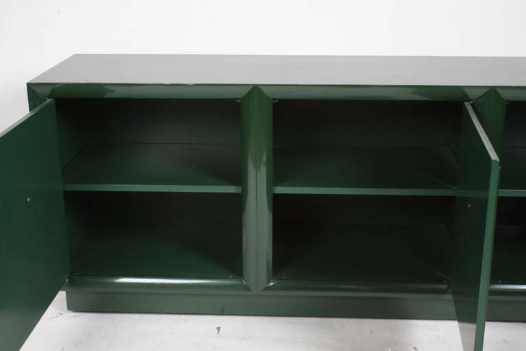 American T.H. Robsjohn-Gibbings for Widdicomb green lacquered sideboard