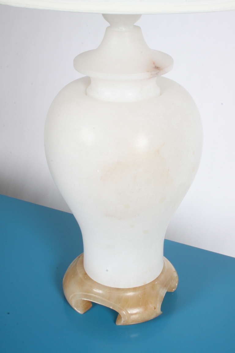 large alabaster lamp