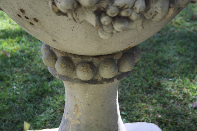 1920s Large-Scale Terra Cotta Garden Planter with Rams' Heads 1