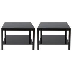 Pair of Edward Wormley for Dunbar Parsons Leg Two-Tired End Tables 7