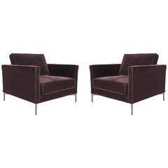 Pair of Knoll Divina lounge chairs by Piero Lissoni