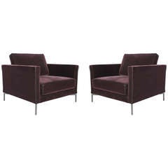 Pair of Knoll Divina lounge chairs by Piero Lissoni