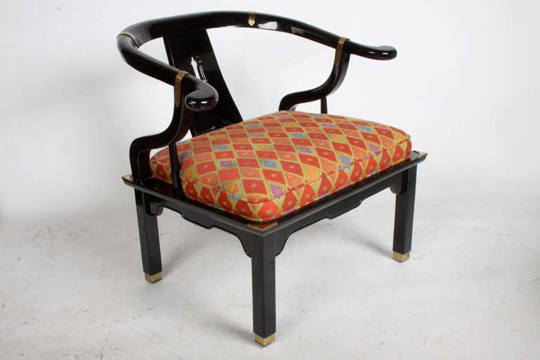 Pair of Century Furniture Chinese Modern Armchairs 3