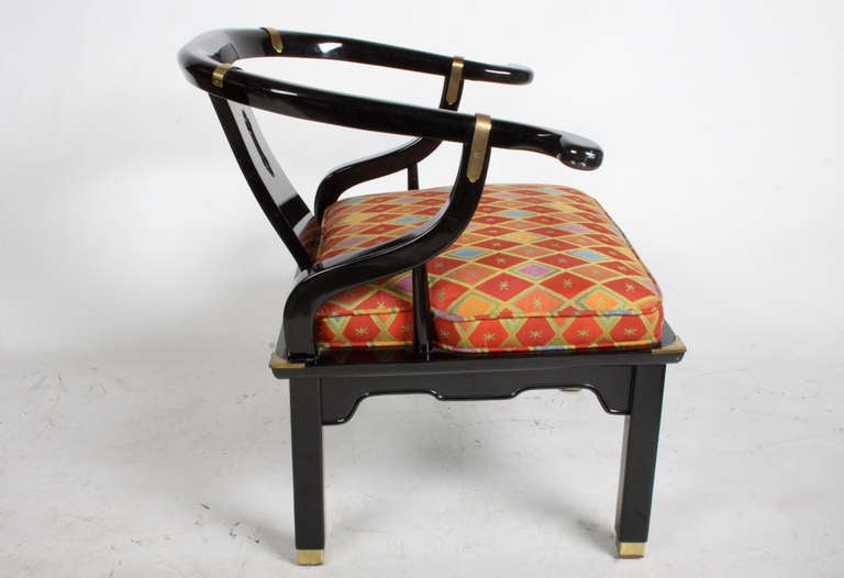 American Pair of Century Furniture Chinese Modern Armchairs