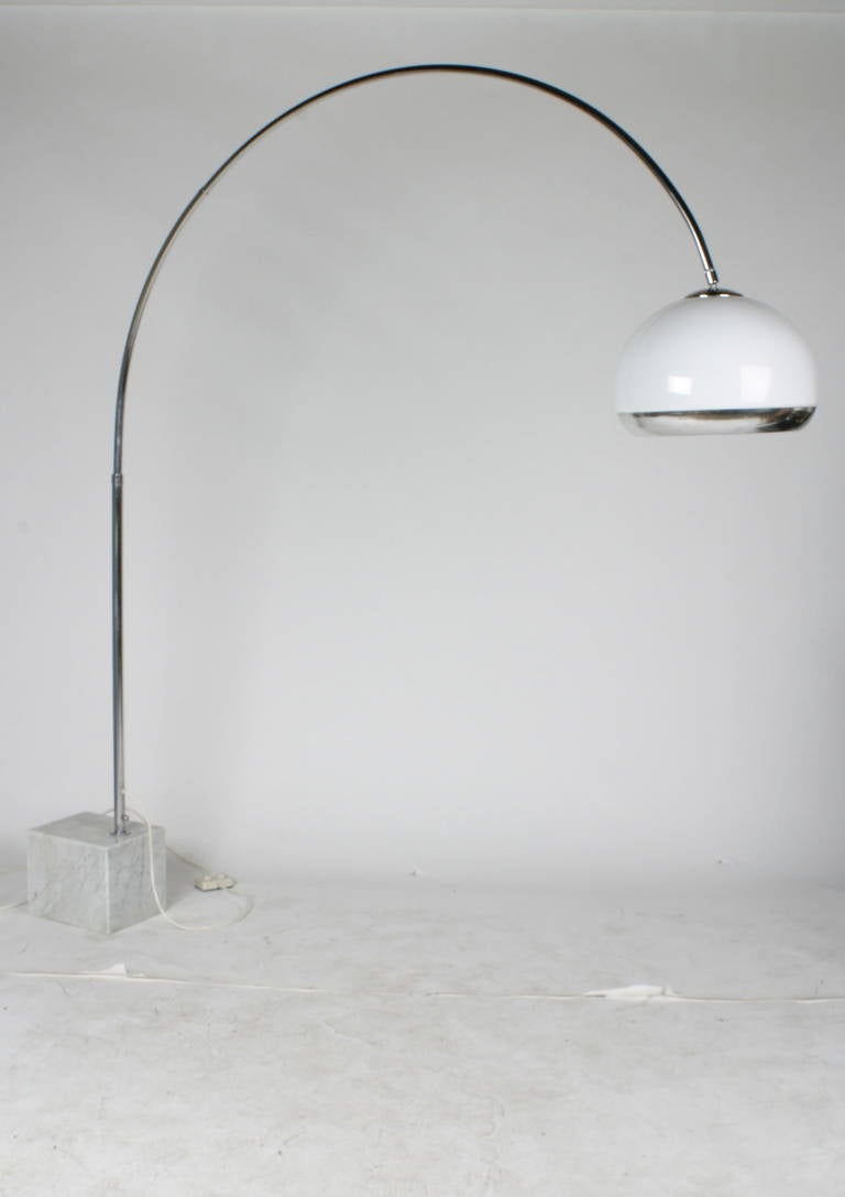 Late 20th Century Guzzini Arc Floor Lamp