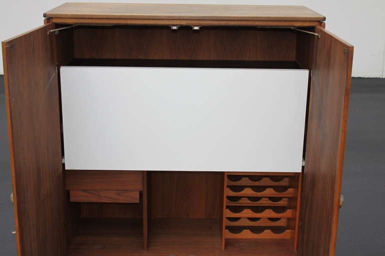 Mid-Century Modern Jens Risom Bar Cabinet