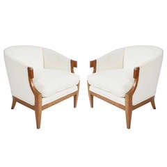 Pair of Baker occasional chairs from the 1940s