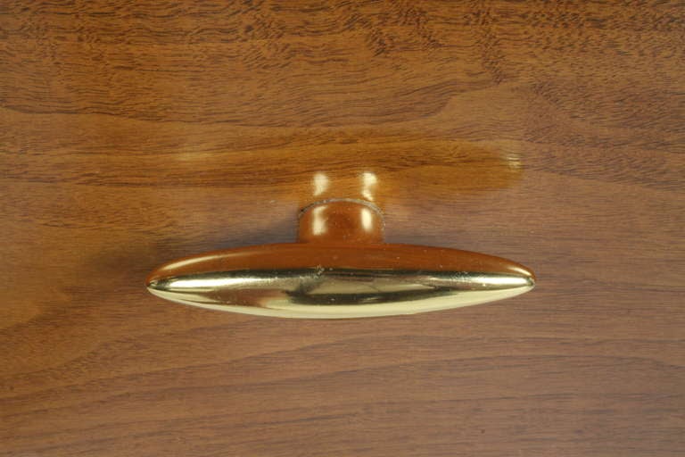T. H. Robsjohn-Gibbings for Widdicomb dresser with Gold porcelain Hardware 4