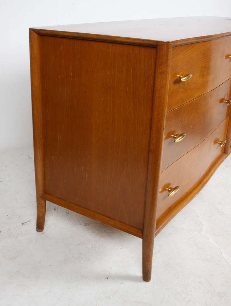 T. H. Robsjohn-Gibbings for Widdicomb dresser with Gold porcelain Hardware 1