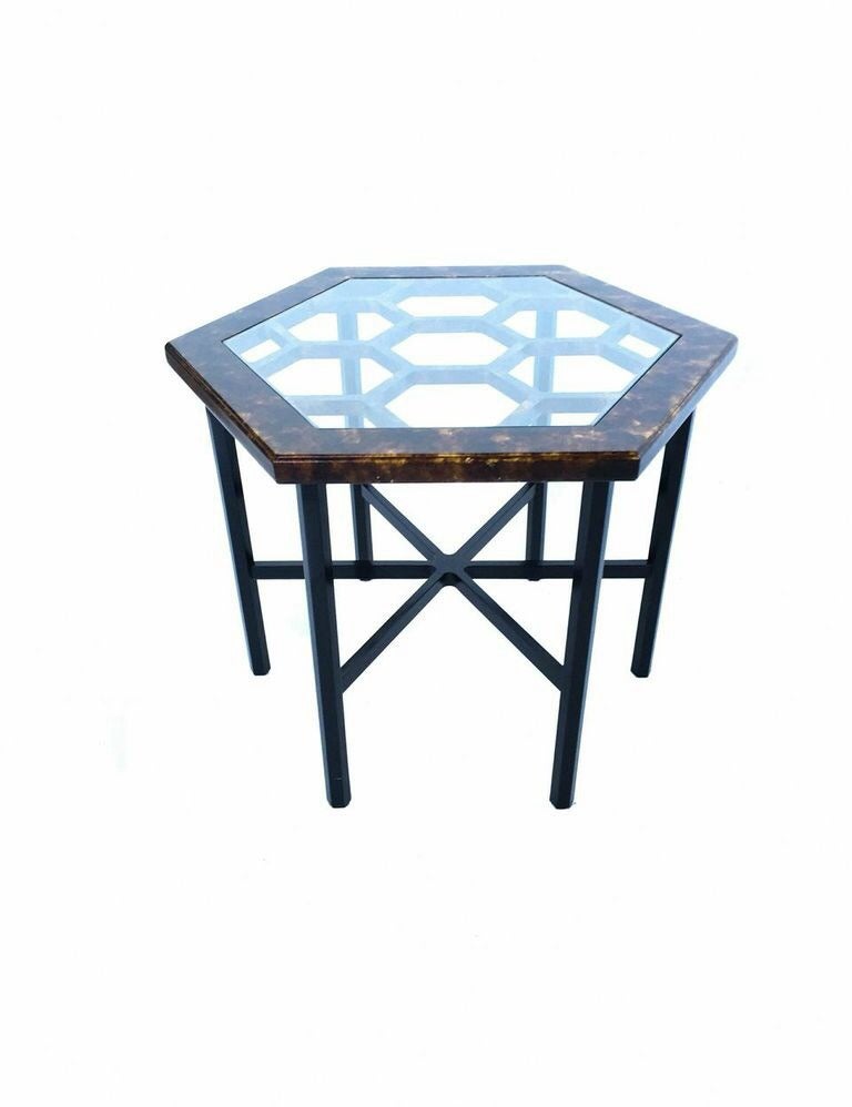 Mid-Century Modern John Widdicomb Hexagonal Side Table