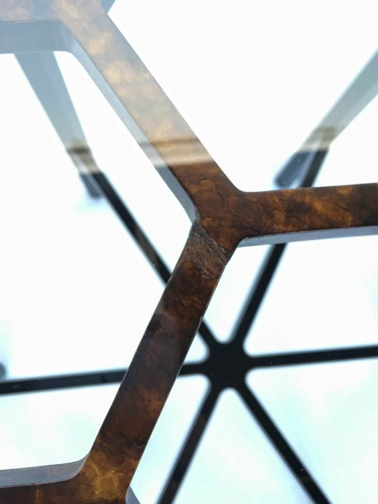 Wood John Widdicomb Hexagonal Side Table