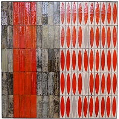 Roger Capron - Art Tiles for Wall Decoration - Vallauris - France - circa 1960
