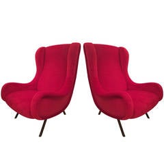 Pair of Armchairs Designed by Marco Zanuso