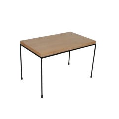 Pair of Paul McCobb iron and wood end tables