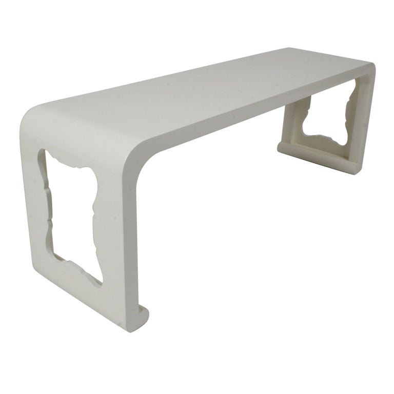 Dorothy Draper Style Lacquered Cocktail Table For Sale at 1stDibs