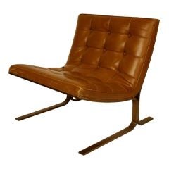 Pair of Nicos Zographos bronze base chairs 2