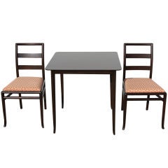 T. H. Robsjohn-Gibbings Game Table and Two Side Chairs 6