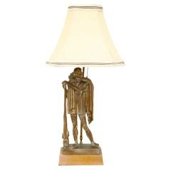 Art Deco Grecian figural Table lamp
