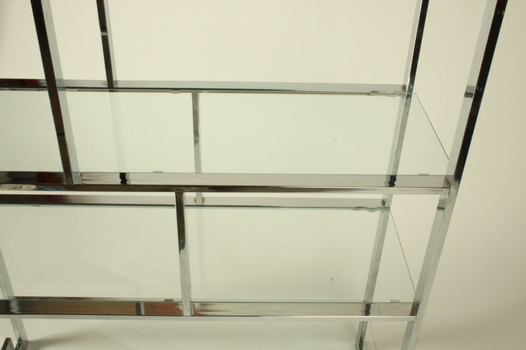 Late 20th Century Milo Baughman Chrome Etagere