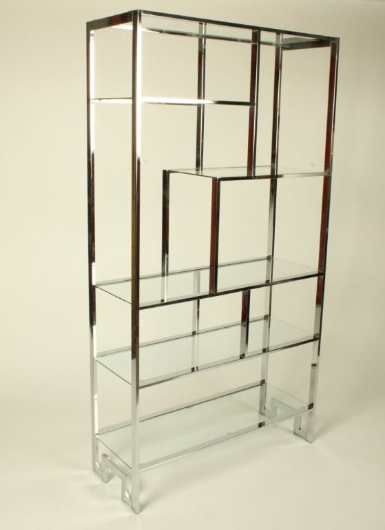 Milo Baughman Chrome Etagere 3