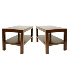 Pair of Edward Wormley for Dunbar Two Tier Tables