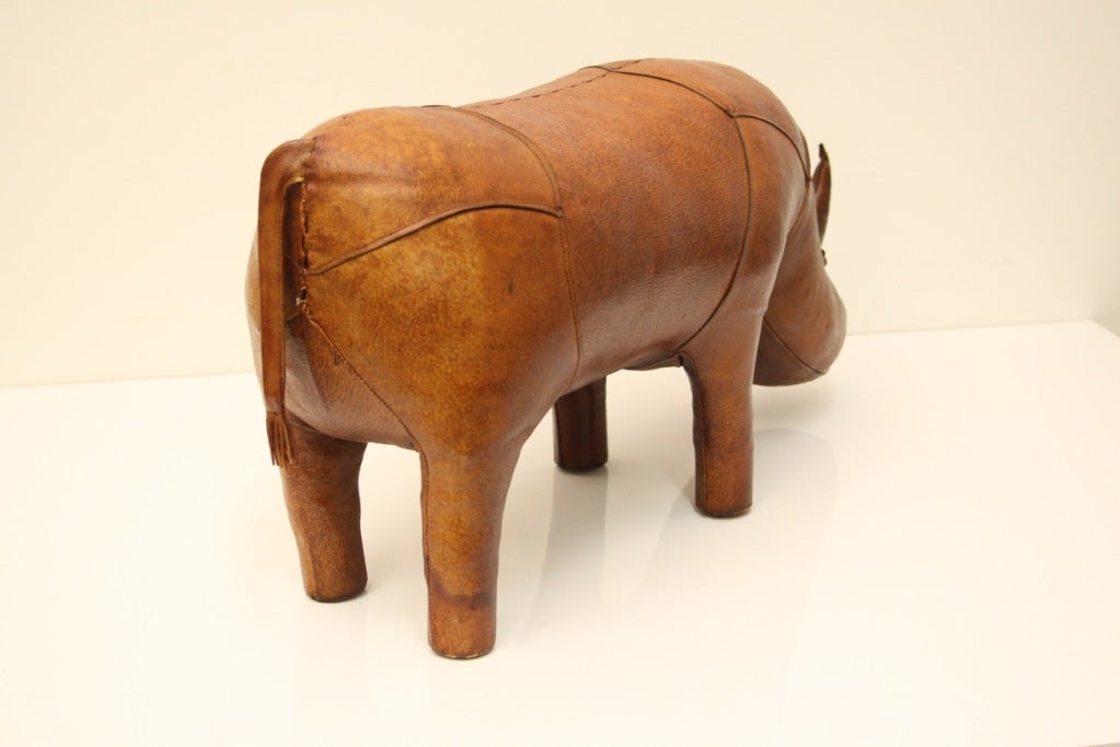 Omersa Leather Rhino ottoman retailed by Abercrombie & Fitch 1