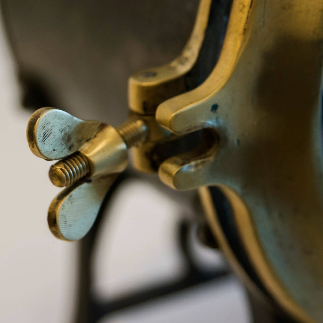 English Brass and Cast Iron Reflector Light 4