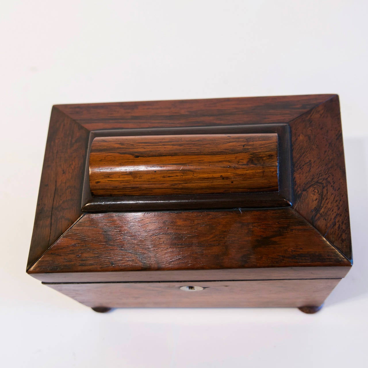 Regency Rosewood Tea Caddy, circa 1840 For Sale 4