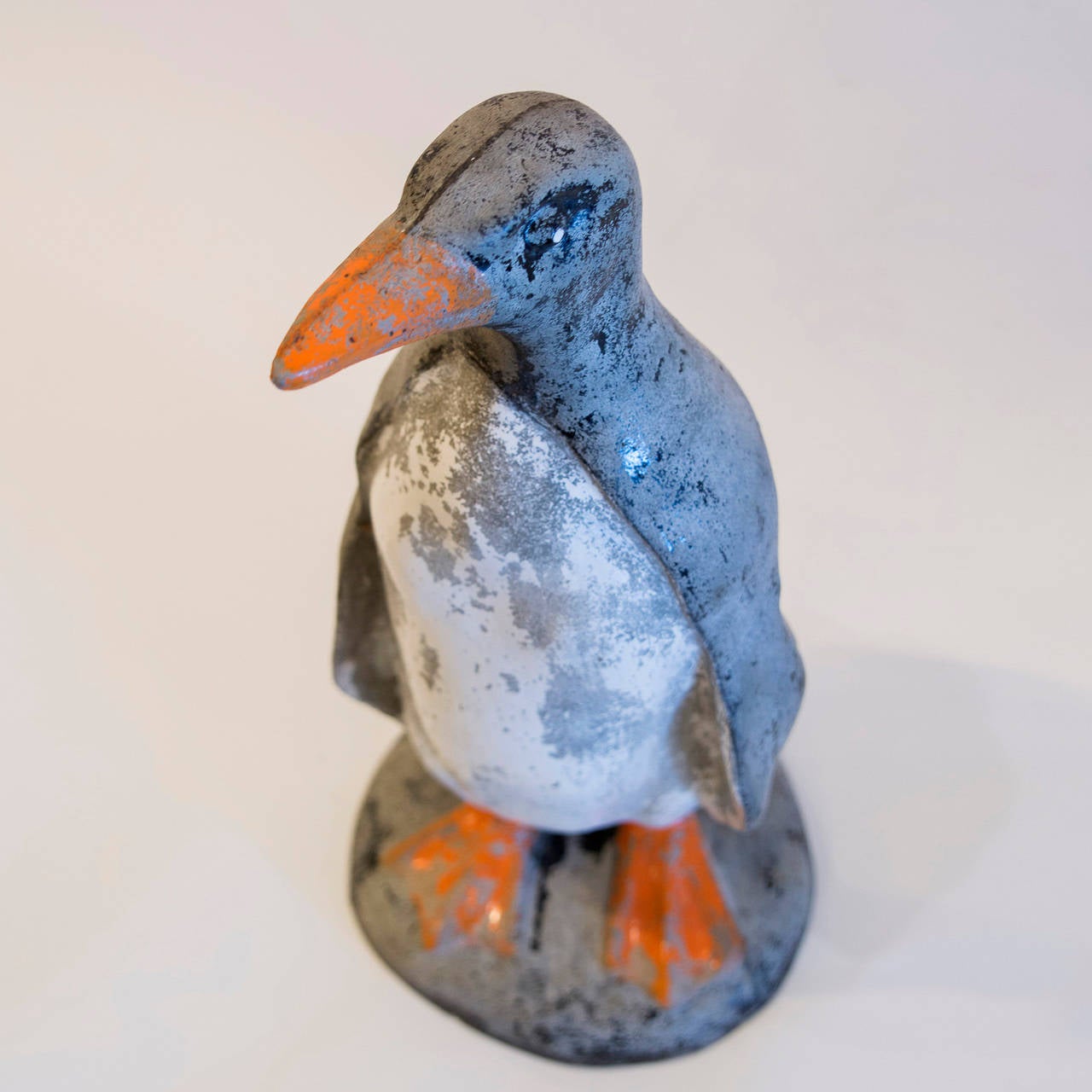 Large English Cast Concrete Penguin For Sale 5