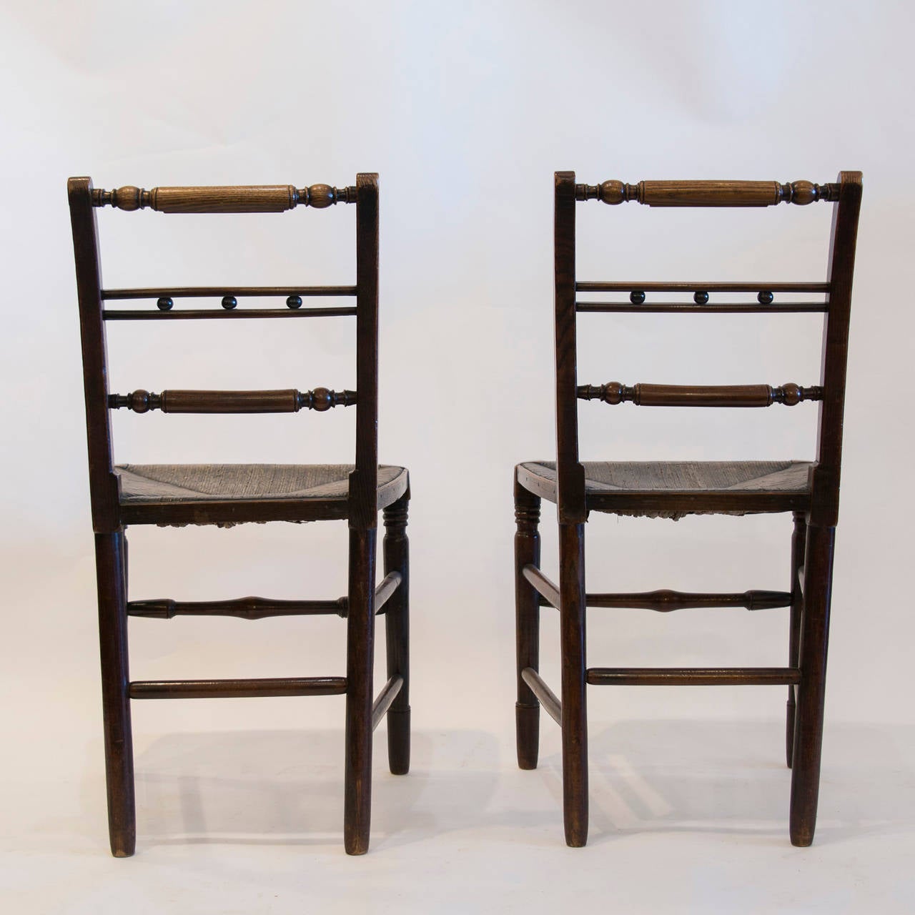 Pair of English Provincial Side Chairs 3