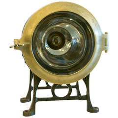 English Brass and Cast Iron Reflector Light