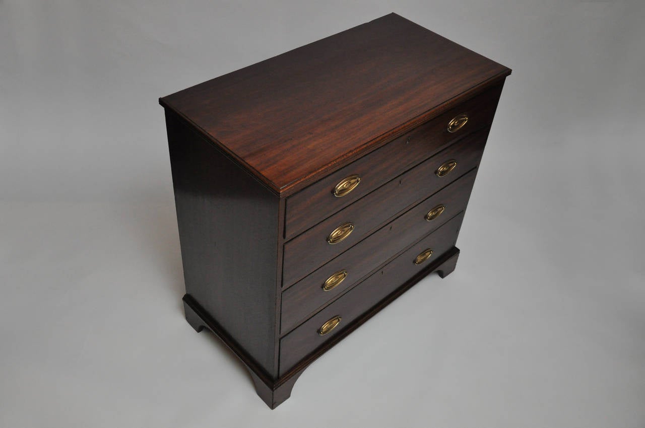 George III Mahogany Chest of Drawers, Early 19th Century For Sale 3