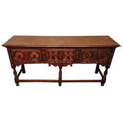 English Oak Dresser,  Late 19th C.