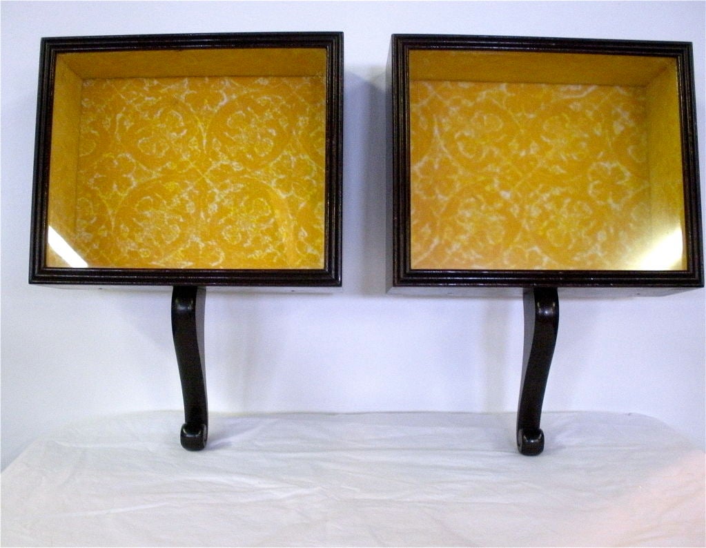 Pair of Mahogany Shadowboxes