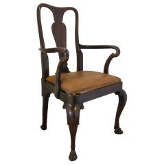 Georgian Armchair with Hoof Feet