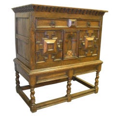 Oak Chest (17th Century) on Stand (19th Century)