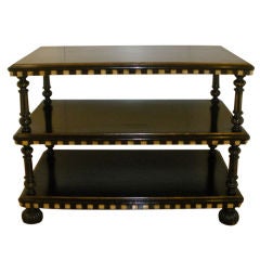 Ebonized Serving Cart/Table