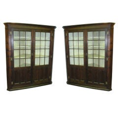 Pair of Corner Cabinets