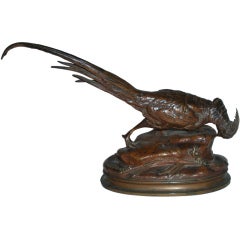Bronze Pheasant Sculture