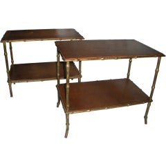 Pair of Maison Bagues Side Tables