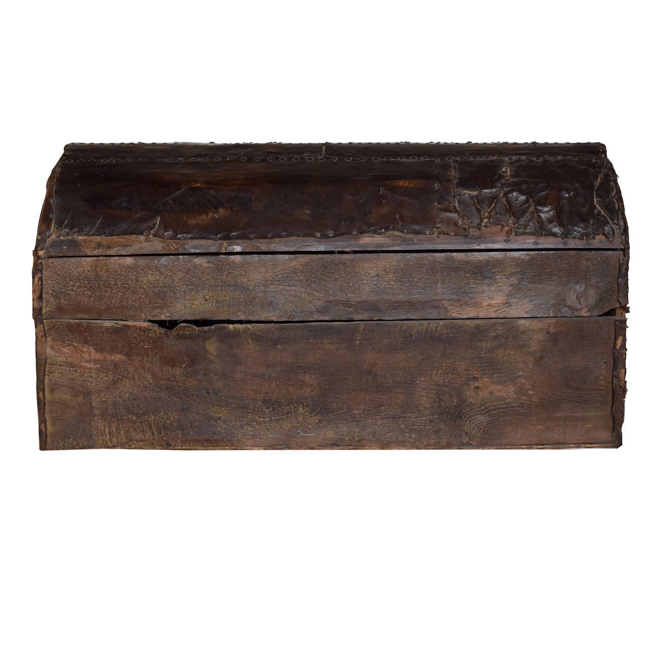 18th Century French Leather Trunk 2