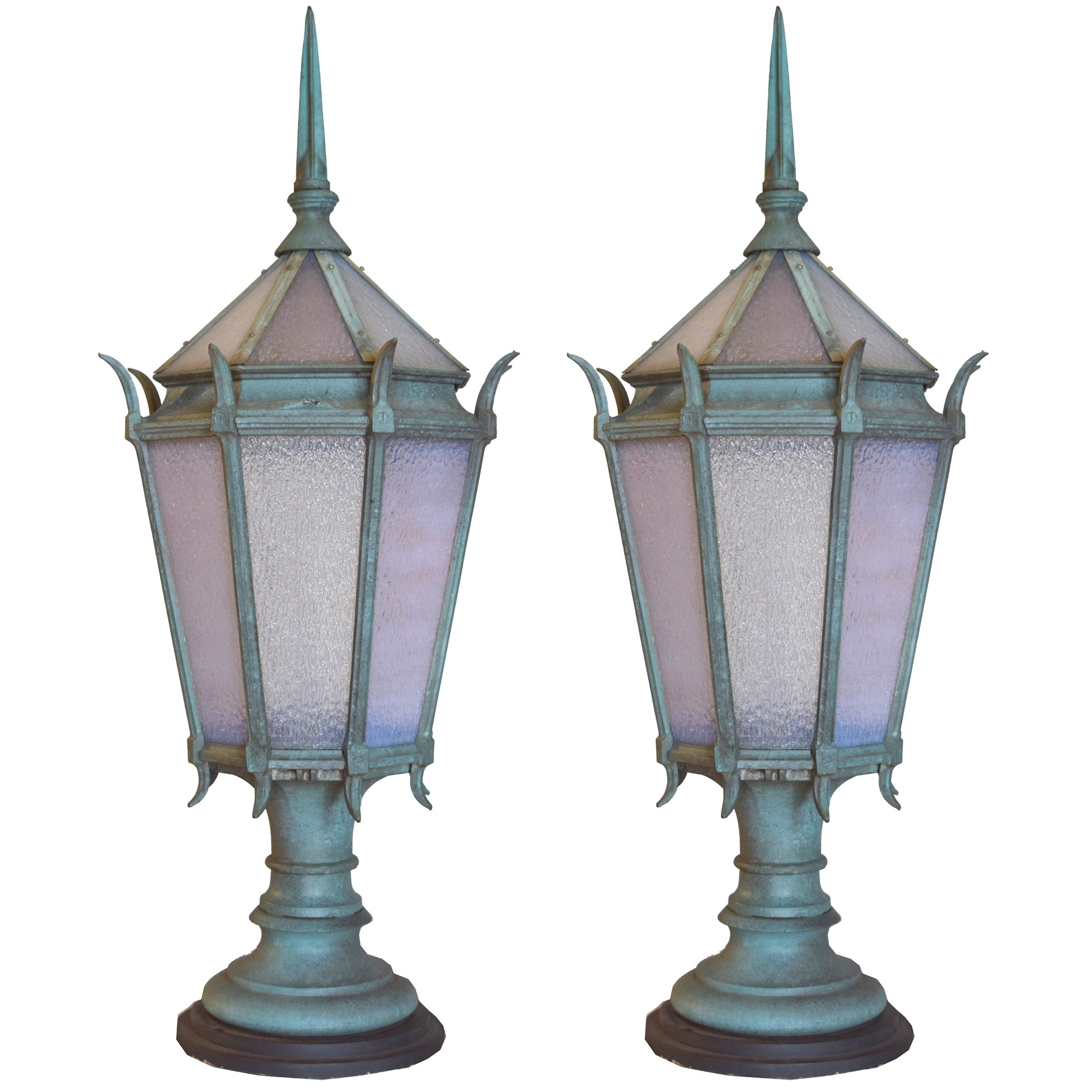 Pair of American Street Light Table Lamps