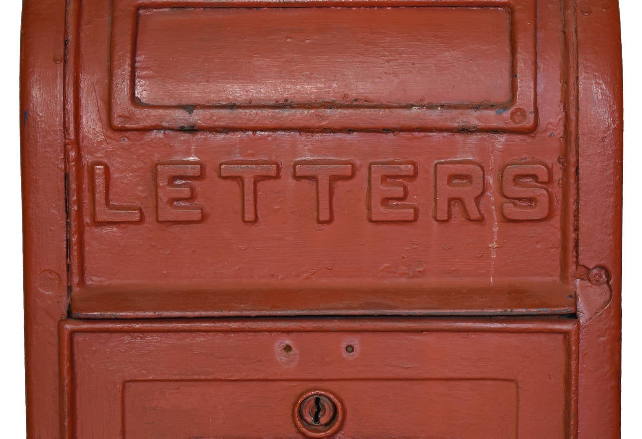 cast iron mail box