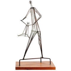 Kinetic Wrought Iron Sculpture by Robert Kuntz