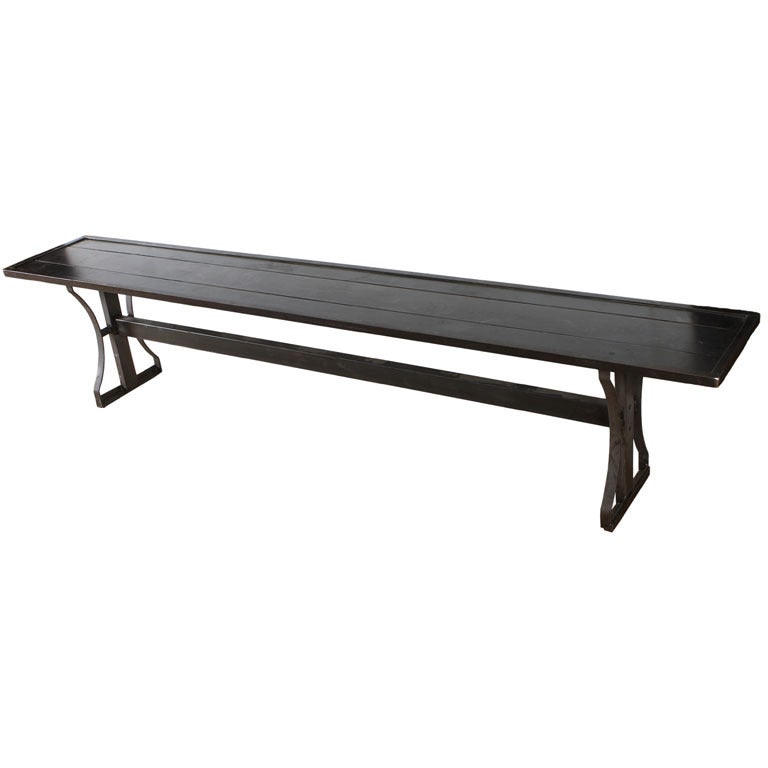 Industrial Iron Bench
