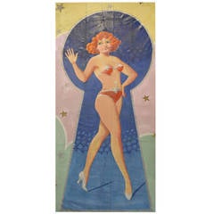 Hand-Painted Carnival Banner